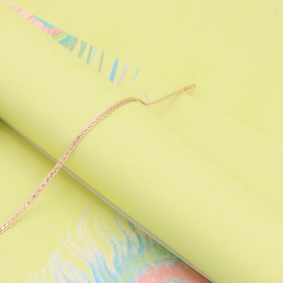 "Minimal Chain Rose Gold Bracelet in High Polish Finish, XPBL1085 - Picture 6 of 13